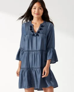 Tommy Bahama Embroidered Coverup Dress-Women Beach Coverups|Dresses