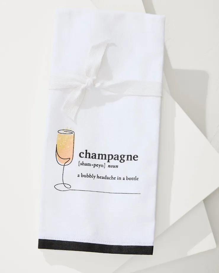 Tommy Bahama Champagne Bar Towel- Drinkware & Bar