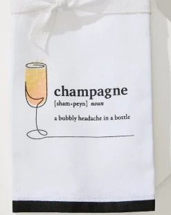 Tommy Bahama Champagne Bar Towel- Drinkware & Bar