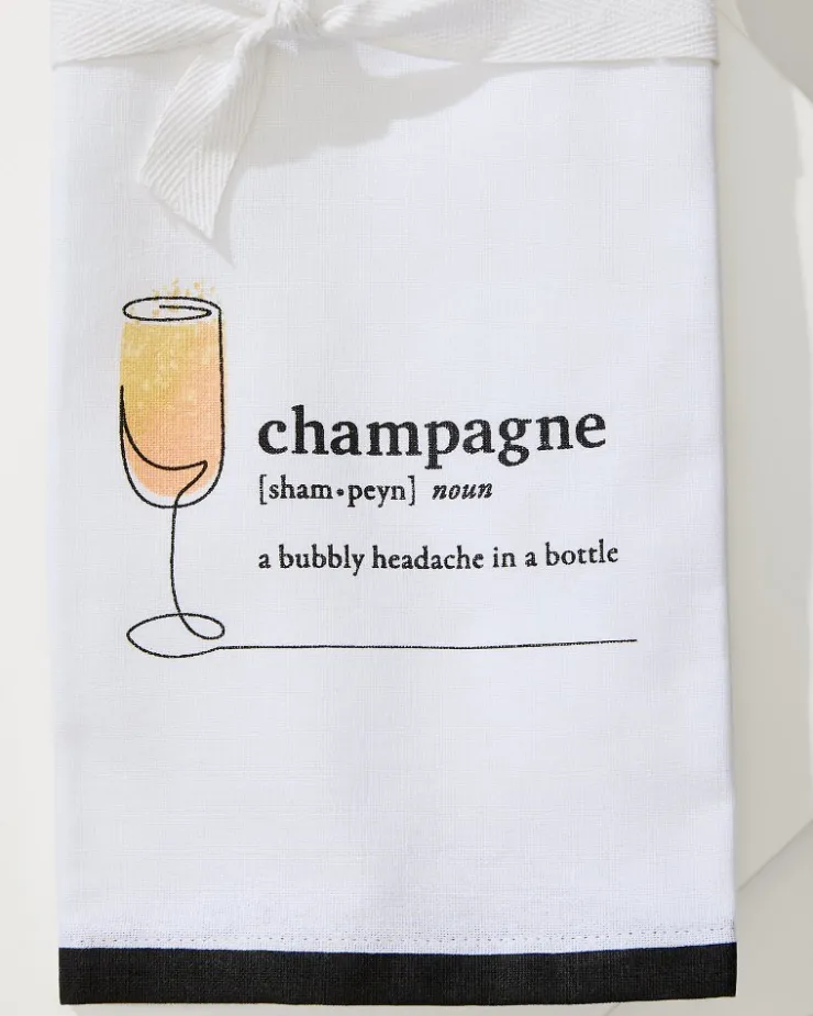 Tommy Bahama Champagne Bar Towel- Drinkware & Bar