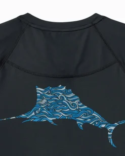 Tommy Bahama Chill Time Surf IslandZone® Short-Sleeve Rash Guard- Swim & Boardshorts|T-Shirts
