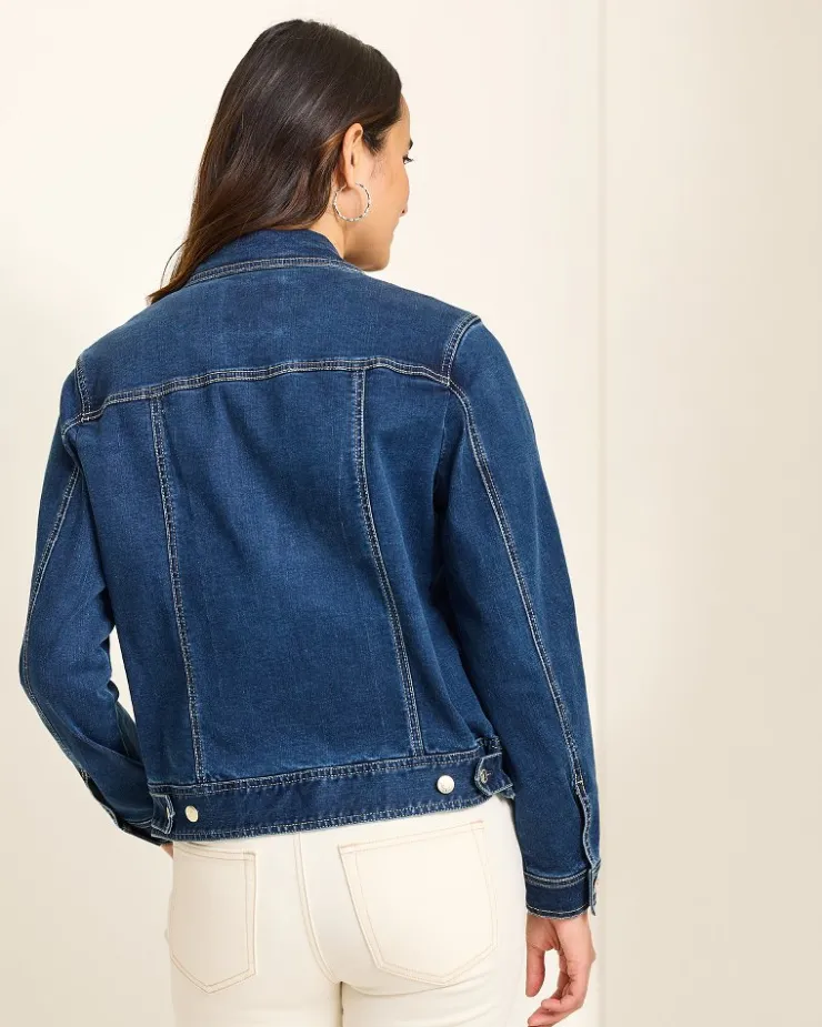 Tommy Bahama Classic Jean Jacket-Women Jackets