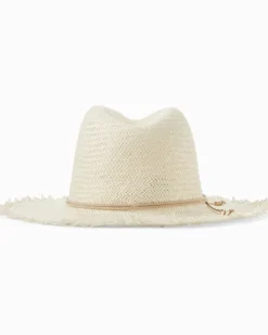 Tommy Bahama Classic Packable Hat with Fringe-Women Hats & Caps
