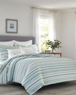 Tommy Bahama Clearwater Cay 3-Piece Full/Queen Comforter Set- Comforters & Duvets