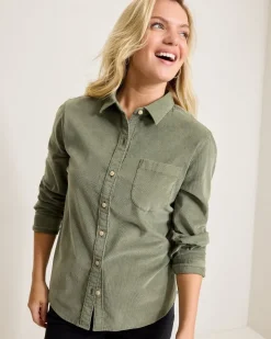 Tommy Bahama Coasta Cord Sun-Washed Shirt-Women Tops & Shirts