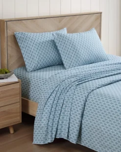 Tommy Bahama Coastal Batik 4-Piece Queen Sheet Set- Sheet Sets & Bedskirts