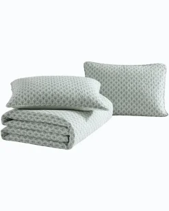 Tommy Bahama Coastal Batik 3-Piece Full/Queen Quilt Set- Quilts & Blankets