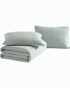 Tommy Bahama Coastal Batik 3-Piece King Quilt Set- Quilts & Blankets
