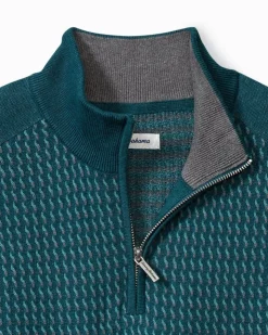 Tommy Bahama Coastal Shores Half-Zip Sweater- Sweaters