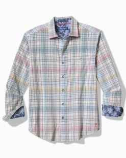 Tommy Bahama Coastline Cord Stretch Harbor Check Shirt- Shirts