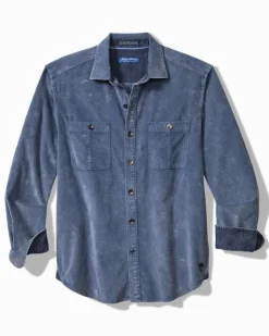 Tommy Bahama Coastline Cord Stretch Sun Fade Double-Pocket Shirt- Shirts