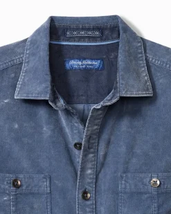 Tommy Bahama Coastline Cord Stretch Sun Fade Double-Pocket Shirt- Shirts