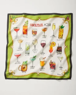 Tommy Bahama Cocktail Hour Silk Bandana-Women Scarves & Wraps