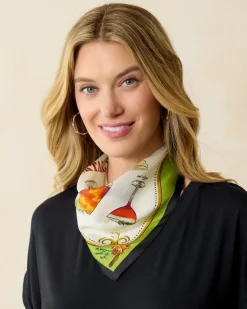 Tommy Bahama Cocktail Hour Silk Bandana-Women Scarves & Wraps