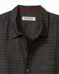 Tommy Bahama Coconut Point Prismatic Check IslandZone® Camp Shirt- Shirts