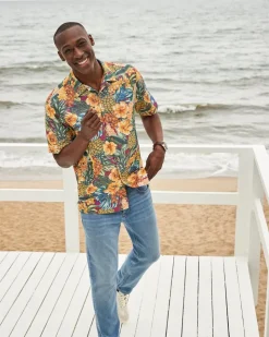 Tommy Bahama Coconut Point Sunset Canopy IslandZone® Camp Shirt- Shirts