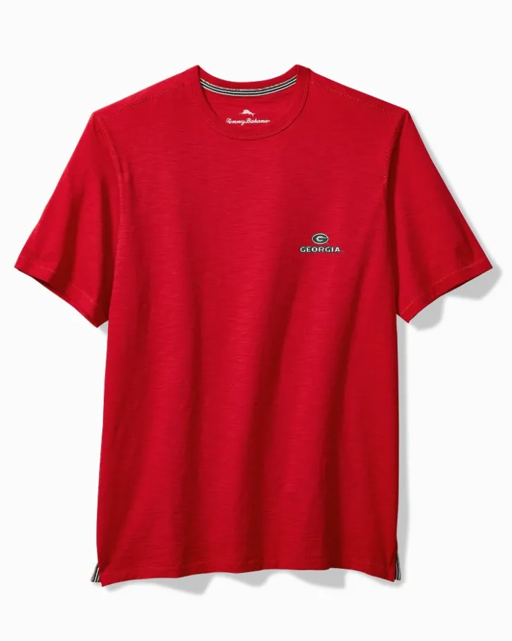 Tommy Bahama Collegiate Bali Beach Crew T-Shirt- T-Shirts|Shirts