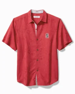 Tommy Bahama Collegiate Coconut Point Palm Vista IslandZone® Camp Shirt- Shirts