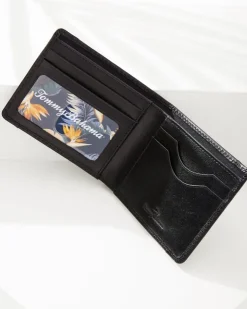 Tommy Bahama Contrast Binding Slimfold Wallet- Wallets & Tech Accessories
