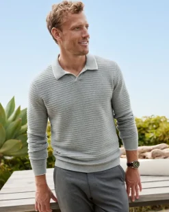Tommy Bahama Coolside Harbor IslandZone® Sweater Polo- Sweaters|Polos