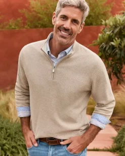 Tommy Bahama Coolside Legend Half-Zip IslandZone® Sweater- Sweaters