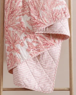 Tommy Bahama Coral Garden Reversible 2-Piece Twin Quilt Set- Quilts & Blankets