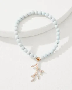 Tommy Bahama Coral Isles Charm Stretch Bracelet-Women Jewelry