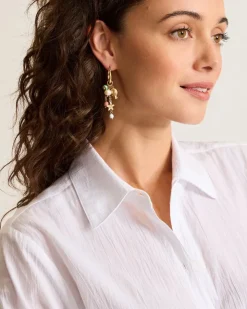 Tommy Bahama Coral Isles Sealife Charm Drop Earrings-Women Jewelry