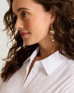 Tommy Bahama Coral Isles Sealife Charm Drop Earrings-Women Jewelry