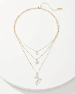 Tommy Bahama Coral Isles Sealife Charm Layered Necklace-Women Jewelry