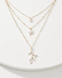 Tommy Bahama Coral Isles Sealife Charm Layered Necklace-Women Jewelry