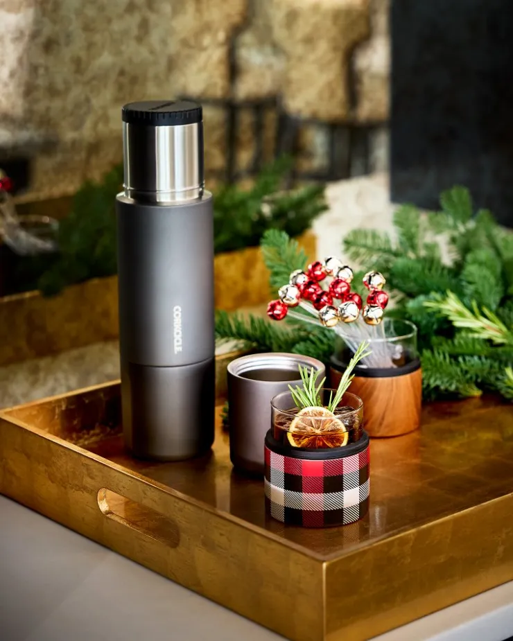 Tommy Bahama Corkcicle® 36-oz. Travel Thermos With Built-In Cups- Drinkware & Bar