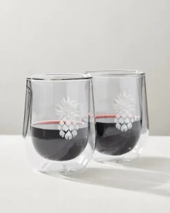 Tommy Bahama Corkcicle® Stemless Wine Glass - Set of 2- Drinkware & Bar