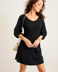 Tommy Bahama Darcy Balloon-Sleeve Dress-Women Dresses