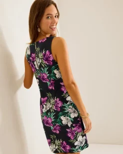 Tommy Bahama Darcy Villa Garden V-Neck Sheath Dress-Women Dresses