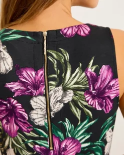 Tommy Bahama Darcy Villa Garden V-Neck Sheath Dress-Women Dresses