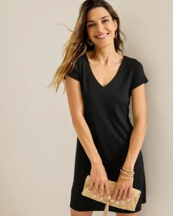 Tommy Bahama Darcy V-Neck Short Dress-Women Dresses