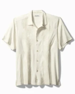 Tommy Bahama Del Palms Embroidered Silk Camp Shirt- Shirts