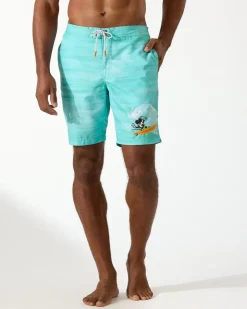 Tommy Bahama Disney Baja Surf the Wave 9-Inch Board Shorts- Swim & Boardshorts