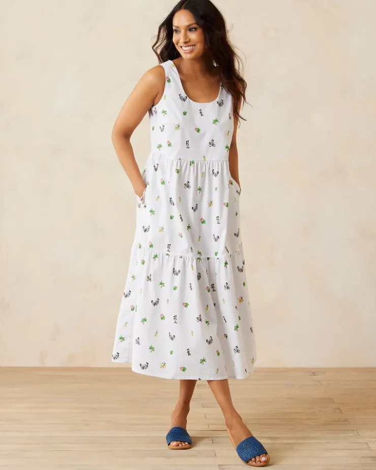 Tommy Bahama Disney Nova Wave Beach Cruiser Midi Dress-Women Dresses