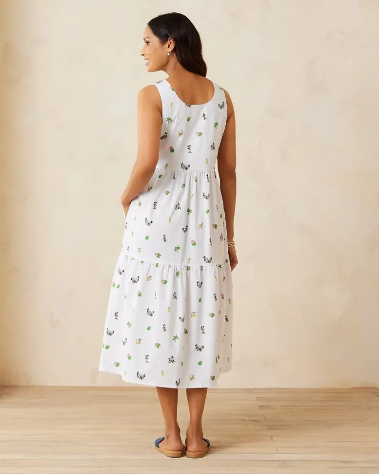 Tommy Bahama Disney Nova Wave Beach Cruiser Midi Dress-Women Dresses