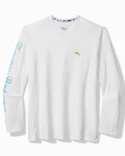 Tommy Bahama Disney Postcard to Paradise Long-Sleeve Lux T-Shirt- T-Shirts|Shirts