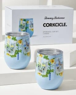 Tommy Bahama Disney x Corkcicle Stemless 12-oz. Wine Cups - Set of 2- Drinkware & Bar|Outdoor Accessories