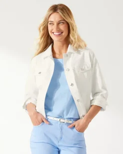 Tommy Bahama Ella Twill Jean Jacket-Women Jackets