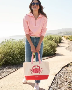 Tommy Bahama Embroidered Beach Tote-Women Beach Bags|Handbags & Clutches
