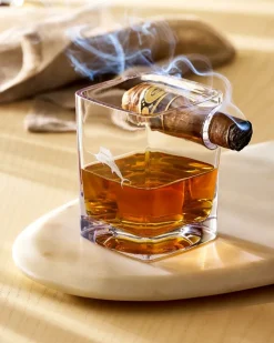 Tommy Bahama Etched Marlin Corkcicle® Cigar Glass- Drinkware & Bar
