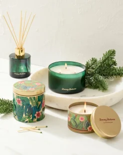 Tommy Bahama 10.6-oz. Floral Embossed Candle Tin- Candles & Diffusers