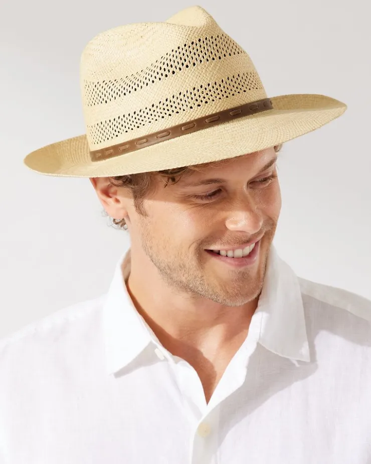 Tommy Bahama Ezra Vented Panama Hat- Hats & Caps