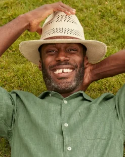 Tommy Bahama Ezra Vented Panama Hat- Hats & Caps