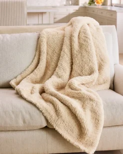 Tommy Bahama Faux Sable Knit Throw- Throws
